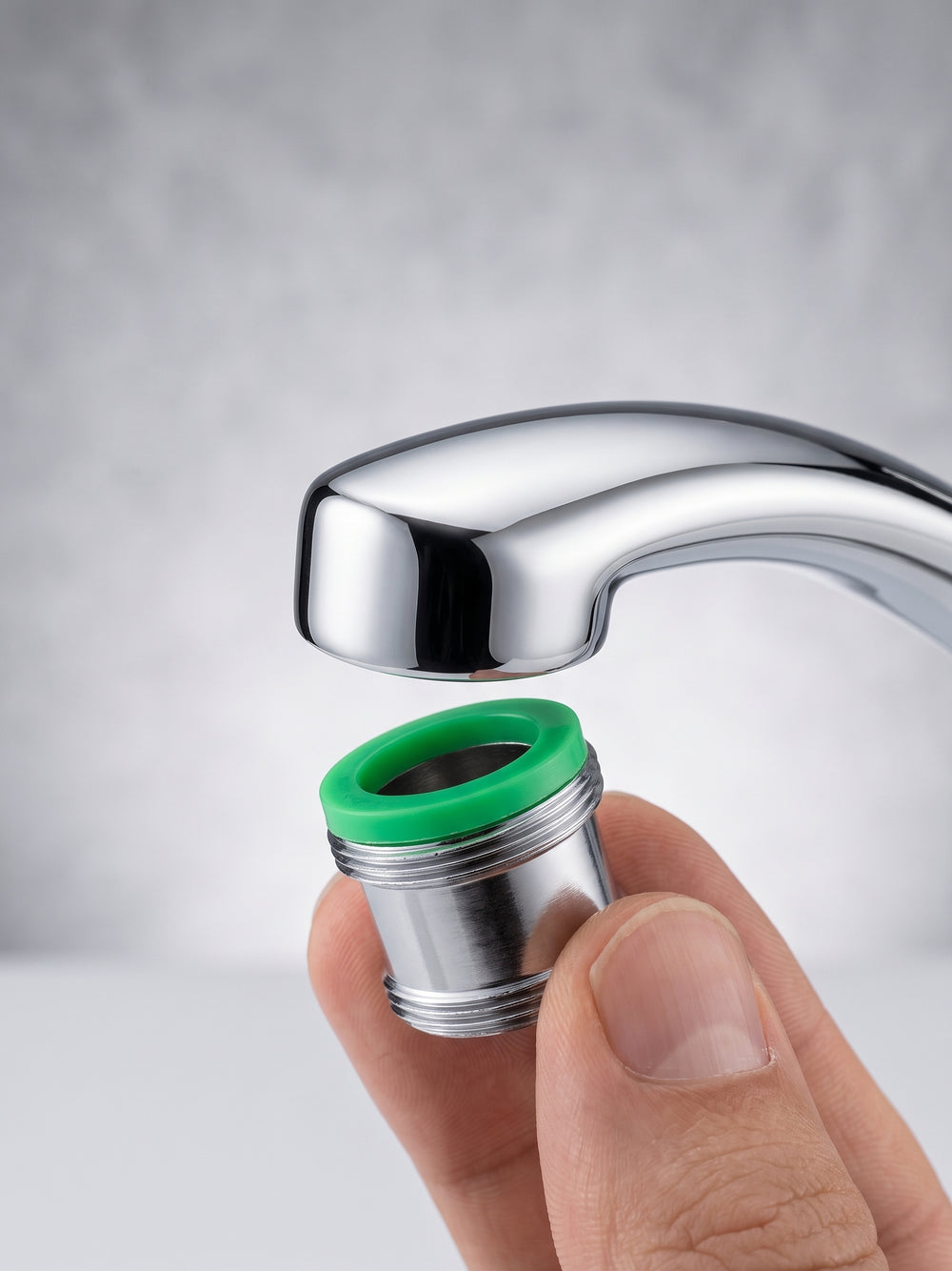 Une fois la pièce dévissée : Fixer un adaptateur si nécessaire