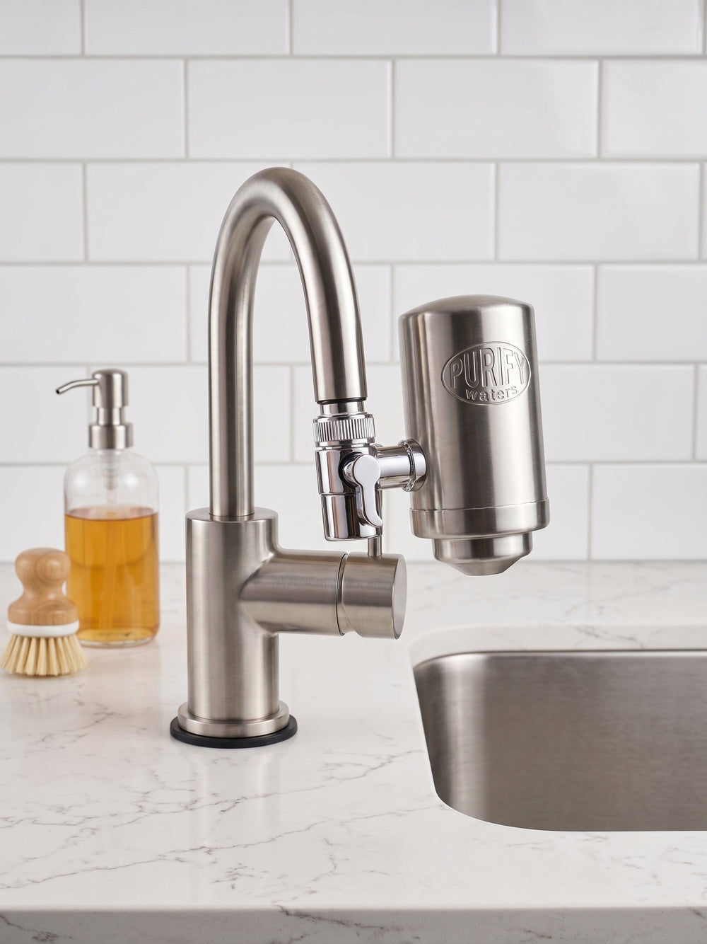 Amorcez la cartouche, et profitez d'une eau purifiée.